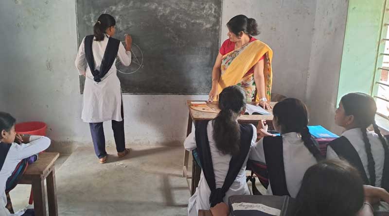 History teacher teaches Maths since 17 years in this school due to insufficinet teachers | Sangbad Pratidin