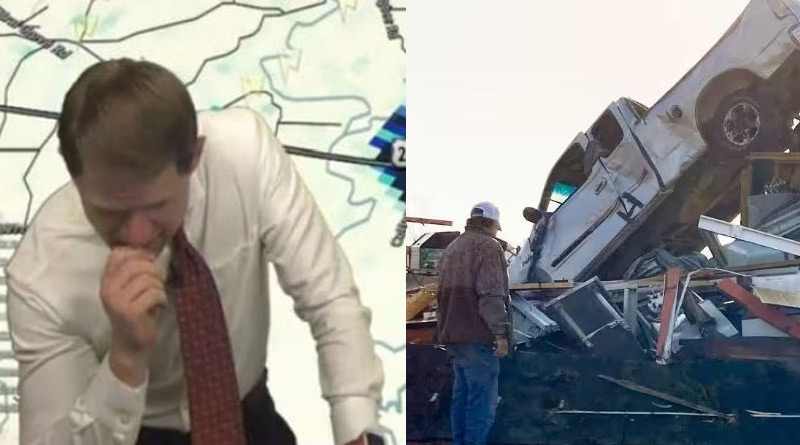 Meteorologist breaks down on camera while tracking Mississippi tornado, video goes viral। Sangbad Pratidin