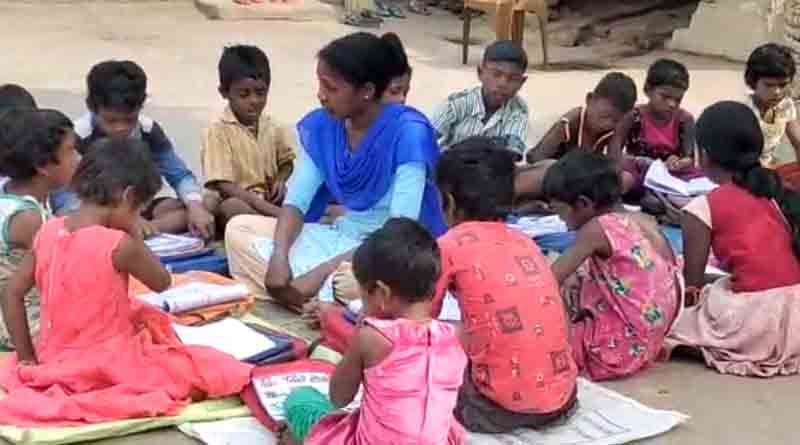 Despite not getting government job, woman teaching at school without salary | Sangbad Pratidin