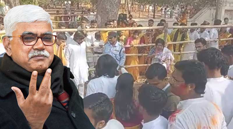 Viswa Bharati VC criticized for beating student during Basanta Bandana | Sangbad Pratidin