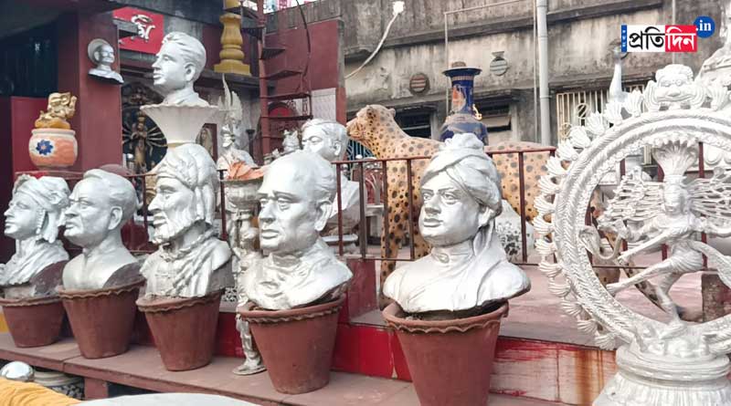 Man makes museum with statue of eminent personalities at his house in Howrah | Sangbad Pratidin