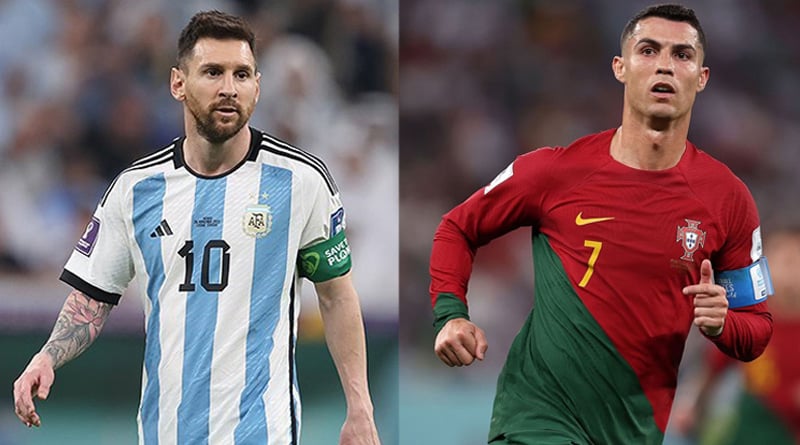 Messi, Ronaldo scores from free kick, both made records in international games