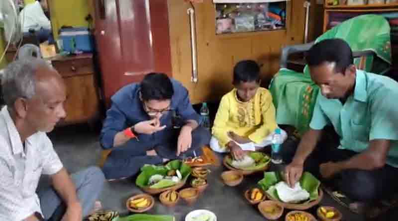 Abhishek Banerjee: গৃহস্থের বাড়িতে মাটিতে বসে মধ্যাহ্নভোজ অভিষেকের, কী কী ছিল মেনুতে?