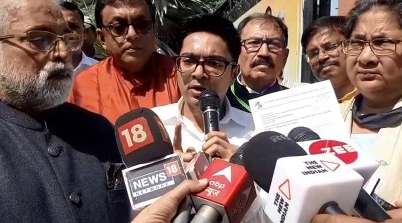 দ্রুত বকেয়া না মেটালে লক্ষ লক্ষ বঞ্চিতকে নিয়ে দিল্লি ঘেরাও, দিল্লিতে দাঁড়িয়েই তোপ অভিষেকের