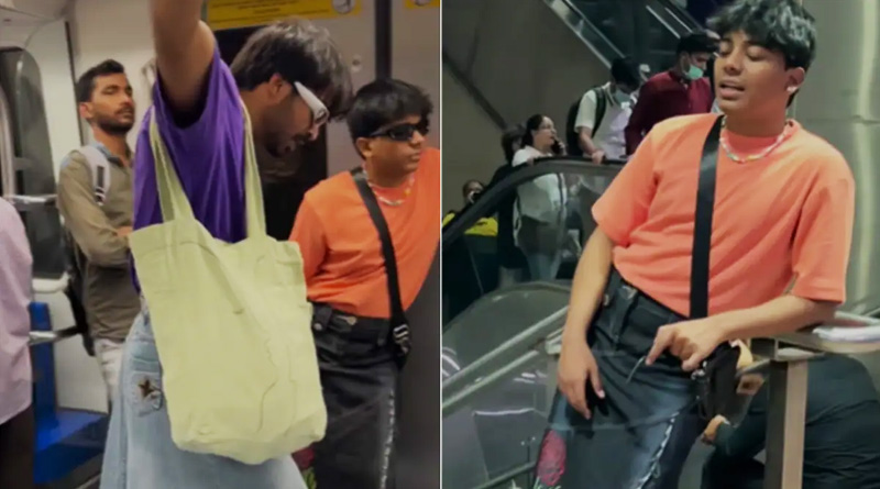 Men Wearing Skirts In Delhi Metro, video goes viral | Sangbad Pratidin