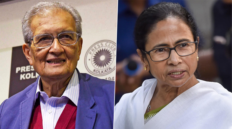 Mamata Banerjee will sit on dharna if they comes to demolish Amartya Sen house | Sangbad Pratidin