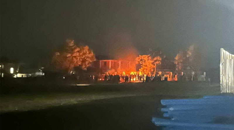 Mob vandalised and set on fire venue of Manipur Chief Minister N Biren Singh's program