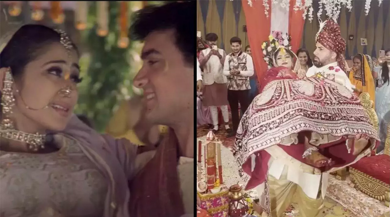 ঠিক যেন সিনেমা! দুর্ঘটনায় চলার শক্তি হারিয়েছেন তরুণী, কোলে তুলে সাত পাক ঘুরলেন বর