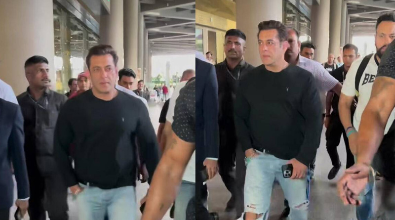 Salman Khan airport video goes viral| Sangbad Pratidin