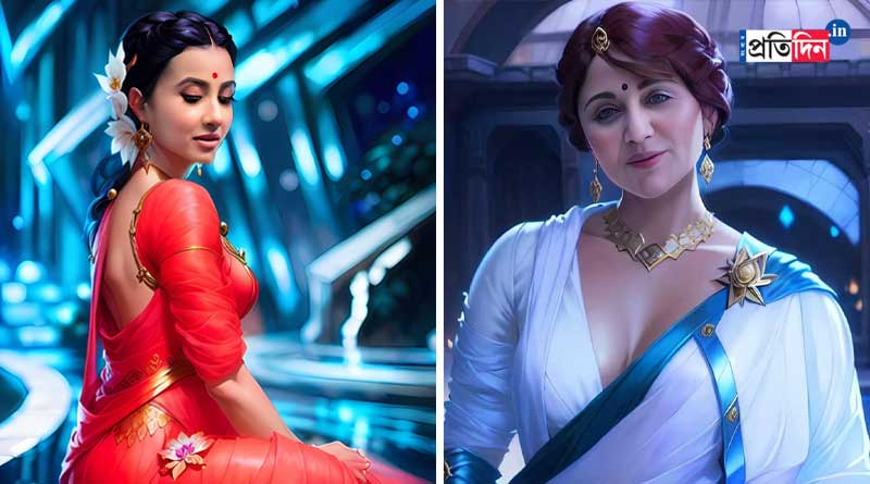 কখনও যোদ্ধা, কখনও শকুন্তলা, AI এফেক্টের সৌজন্যে নানা অবতারে স্বস্তিকা-মনামী