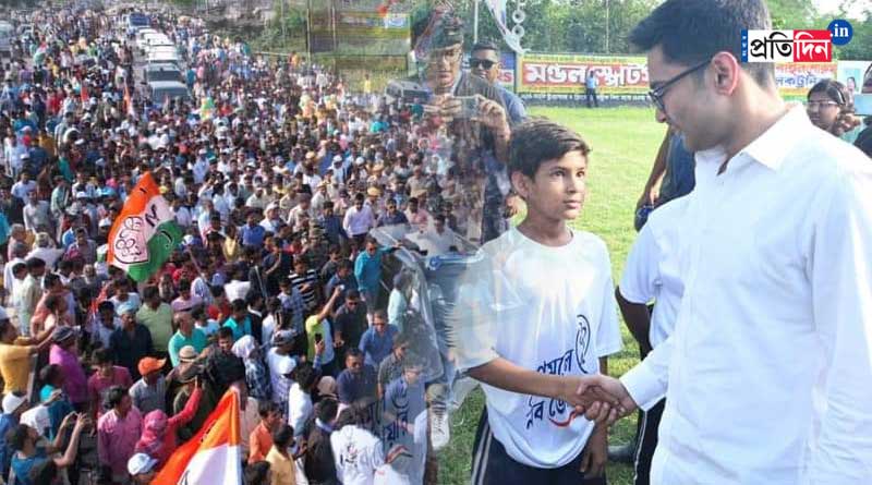 ছুটির দিনেও জনতার মাঝে অভিষেক, অধীরের গড়েই দিলেন কংগ্রেস সাংসদকে হারানোর ডাক