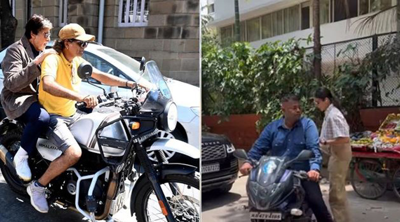 mumbai police send legal notice to amitabh bachchan and anushka sharma for riding bikes without helmet| Sangbad Pratidin
