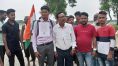 Demanding a bridge over Chel River a youth of kranti walk 250 km | Sangbad Pratidin