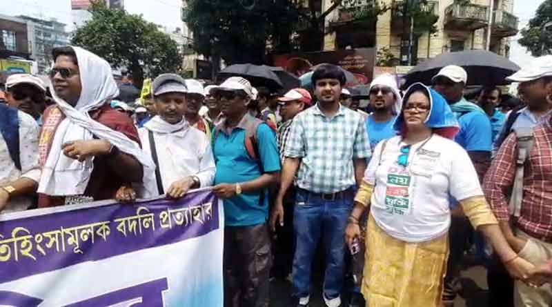 কেন্দ্রীয় হারে DA’র দাবিতে পথে রাজ্য সরকারি কর্মীরা, বাড়ল মমতা-অভিষেকের পাড়ার নিরাপত্তা