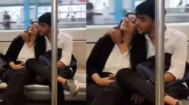 This Young Couple Sitting Affectionately On Delhi Metro Makes Man 'Awkward' Sparks Discussion Online | Sangbad Pratidin