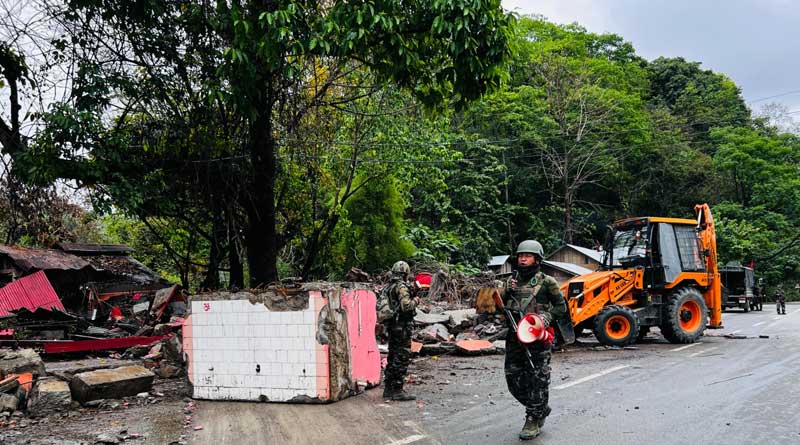 Army launches operation in violence hit Manipur | Sangbad Pratidin