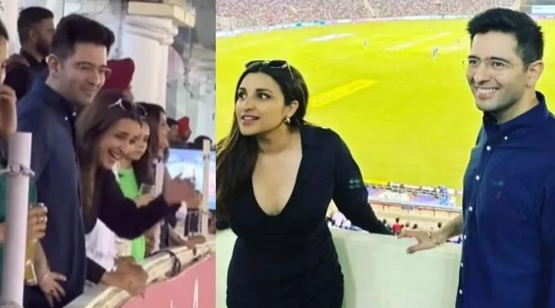 বিয়ের গুঞ্জনের মাঝেই ফের একসঙ্গে পরিণীতি ও রাঘব, মোহালিতে আইপিএল দেখলেন দুজনে!