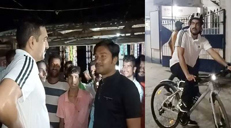 সাইকেল চড়ে থানা ও এলাকা পরিদর্শনে জঙ্গিপুরের পুলিশ সুপার, কারণটা কী?