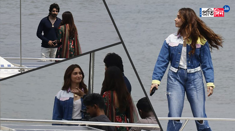 মুখে পুরলেন আস্ত এক ফুচকা, কলকাতার শুটিংয়ে আর কী করেছেন তামান্না? দেখুন ছবি