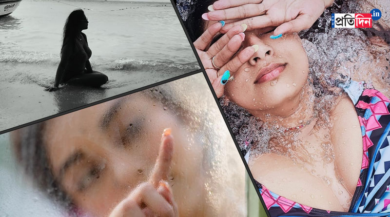 মন টেনেছে নোনা জল, ভেজা শরীরে সৈকতে টলি সুন্দরী, চিনতে পারছেন?
