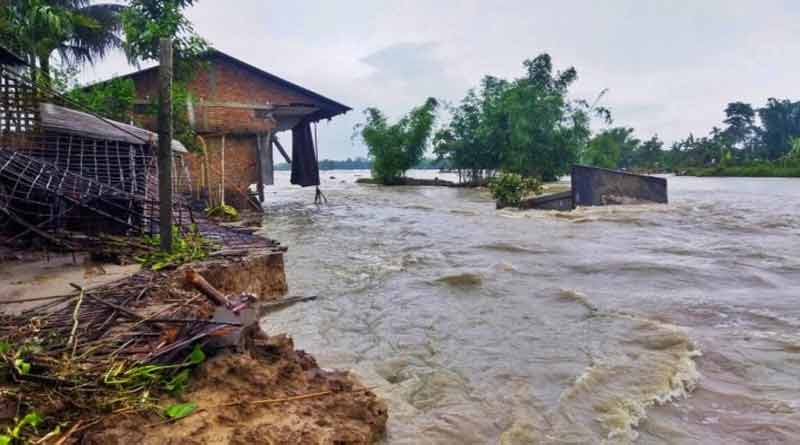 Over 4.5 lakh people affected in Assam Flood। Sanbad Pratidin