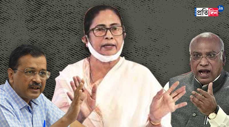 Lok Sabha Election 2024: Kejriwal and Mallikarjun Kharge invloved in tussle during opposition meeting, Mamata Banerjee mediates | Sangbad Pratidin