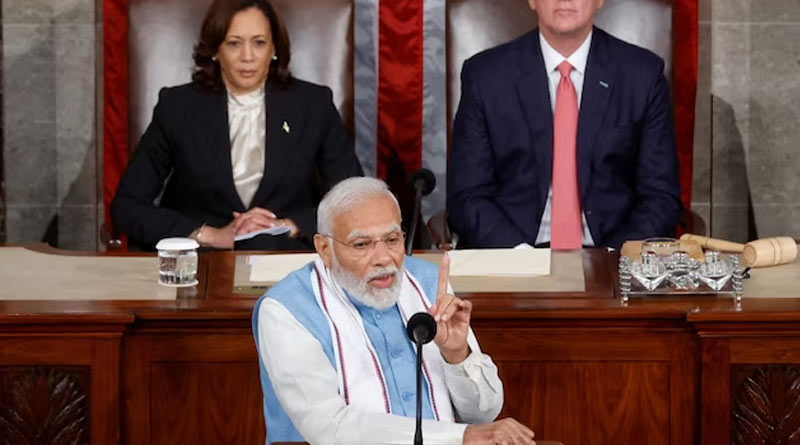 ক্যাপিটলে দাঁড়িয়ে চিনকে চোখরাঙানি! ইন্দো প্যাসিফিকে দাদাগিরি নয়, বার্তা মোদির