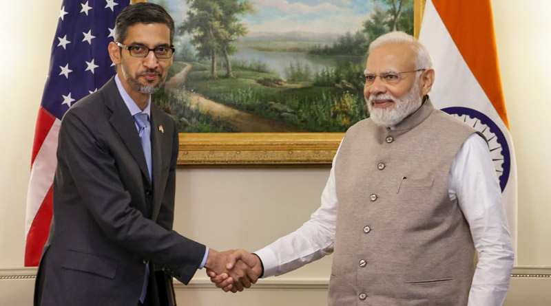 Google To Set Up Global Fintech Ops Centre In Gujarat, Sundar Pichai after met PM Modi | Sangbad Pratidin