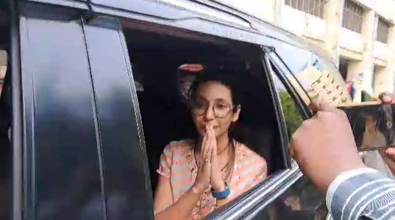Rujira Banerjee, wife of Abhishek Banerjee left ED office after 4 hour questioning | Sangbad Pratidin