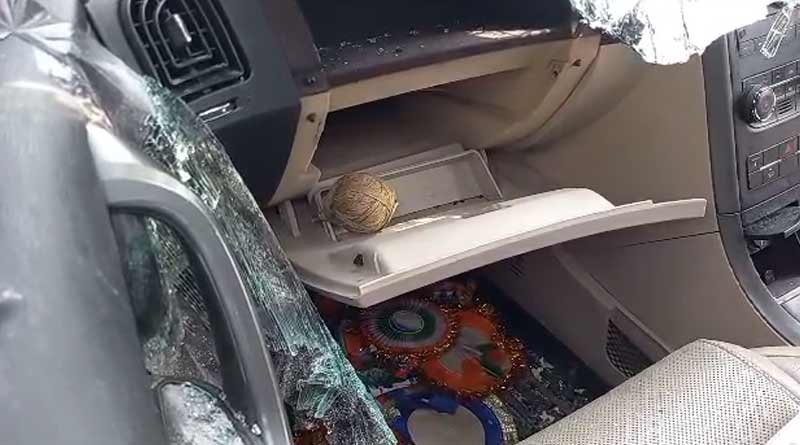 WB Panchayat Election 2023: Bomb recovered from Arabul Islam's son Hakimul's car in Bhangar | Sangbad Pratidin
