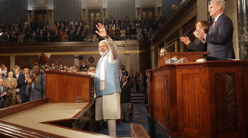 PM Modi addressed US Congress। Sangbad Pratidin
