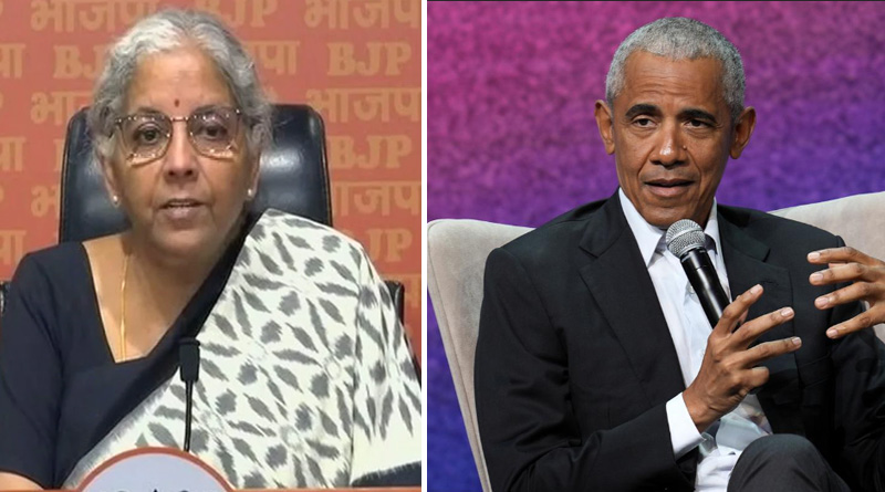 Nirmala Sitharaman slams Barak Obama on his statement about Indian Muslims | Sangbad Pratidin