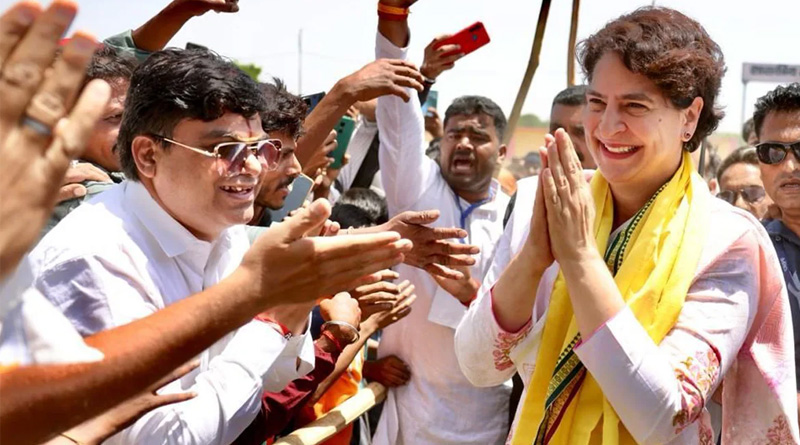 Priyanka Gandhi kicks off election campaign at Madhya Pradesh | Sangbad Pratidin
