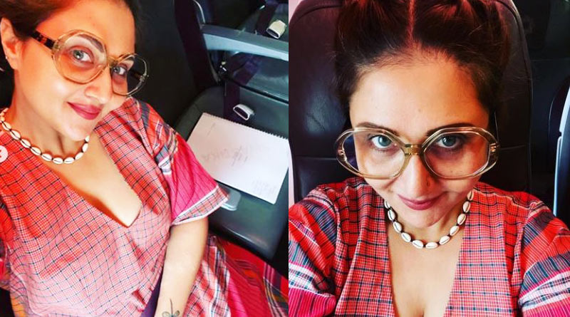 Celeb Fashion: Swastika Mukherjee flaunts Gamcha Dress, actress' airport look | Sangbad Pratidin