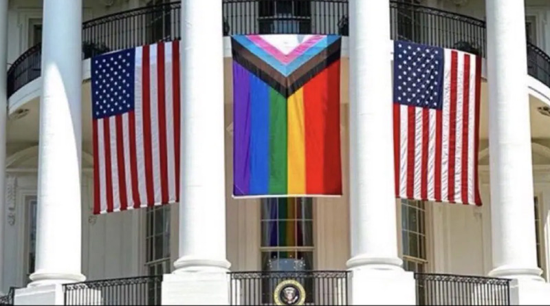 White House puts pride flag to support LGBTQ, allegedly breaches USA flag code | Sangbad Pratidin