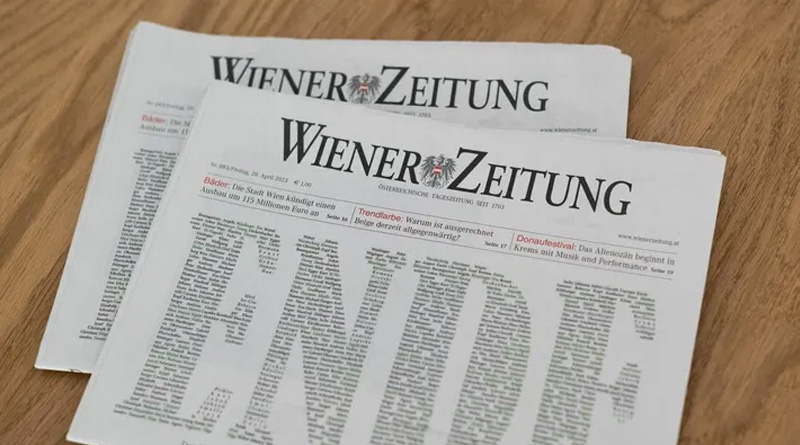 Austria’s Old Newspaper 'Wiener Zeitung' Goes to Print 1 Last Time | Sangbad Pratidin
