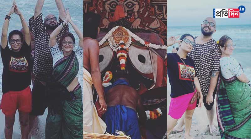 মায়ের শাড়ি পরে পুরীতে স্বস্তিকা, সঙ্গী ইমন আর বন্ধুরা, কী করলেন সকলে? দেখুন