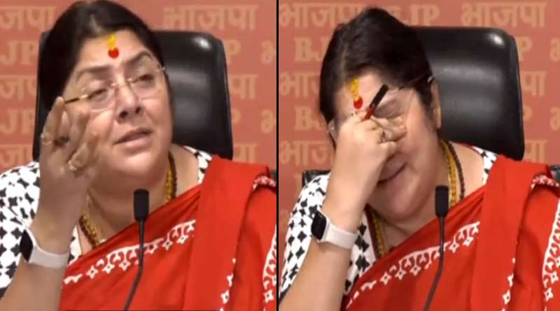 Locket Chatterjee breaks down alleging tortuure on women in Bengal during panchayat polls । Sangbad Pratidin