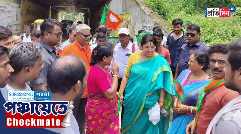 Bengal Panchayat Election 2023: ‘সারাবছর কেন দেখা যায় না?’, ভোটপ্রচারে আসা লকেটকে ঘিরে বিক্ষোভ