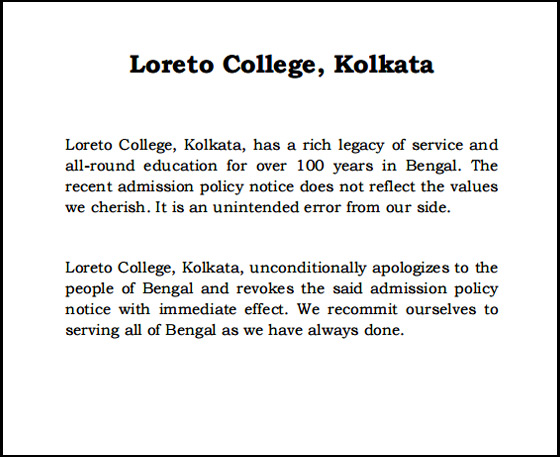 Loreto-Apology