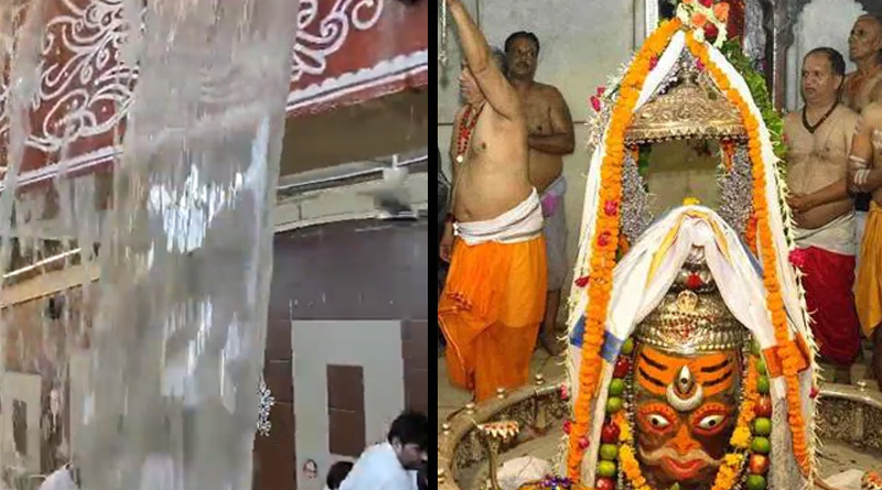 Mahakal temple of Madhya Ujjaini Pradesh flooded by heavy rain | Sangbad Pratidin
