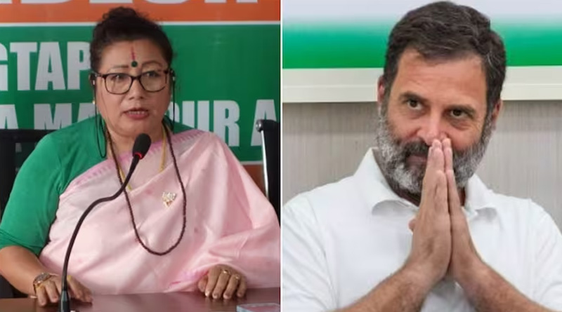 অশান্ত রাজ্যে রাহুলের সফর ‘প্রশংসনীয়’, দলের উলটো সুর মণিপুরের বিজেপি প্রধানের