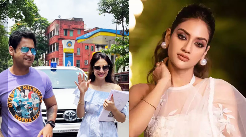 Nusrat Jahan using government car for shooting, sparks controversy | Sangbad Pratidin