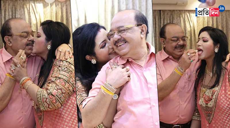 জন্মদিনে ঠোঁটে রইল মিষ্টি চুম্বন, শোভনকে একরাশ ভালবাসা উপহার বৈশাখীর