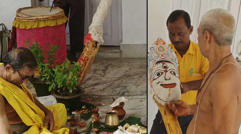 Durgotsav started in Cooch Behar with worshipping 'Moyna wood' | Sangbad Pratidin