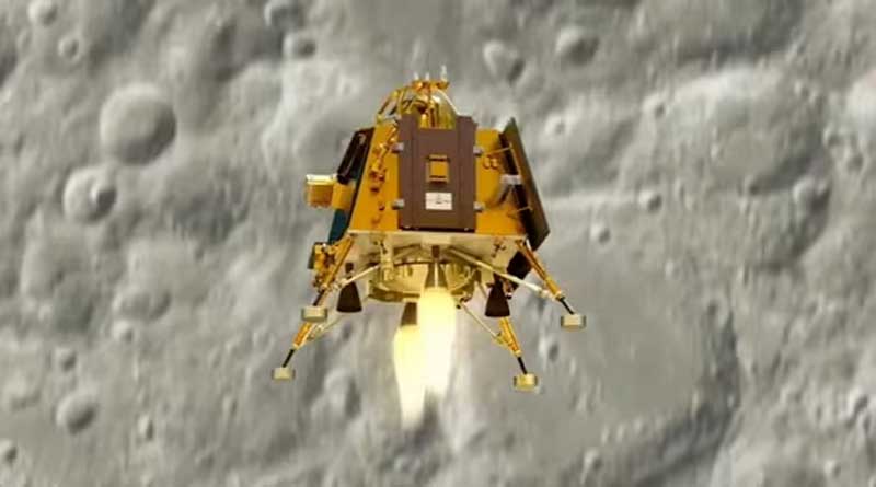 NASA posts pic of Chandrayaan-3 lander on Moon। Sangbad Pratidin