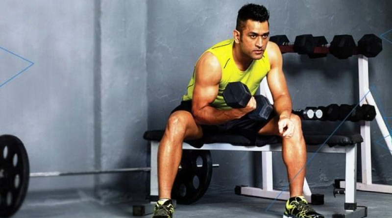 Mahendra Singh Dhoni off new Bahubali look at gym in Ranchi, picture gone viral। Sangbad Pratidin