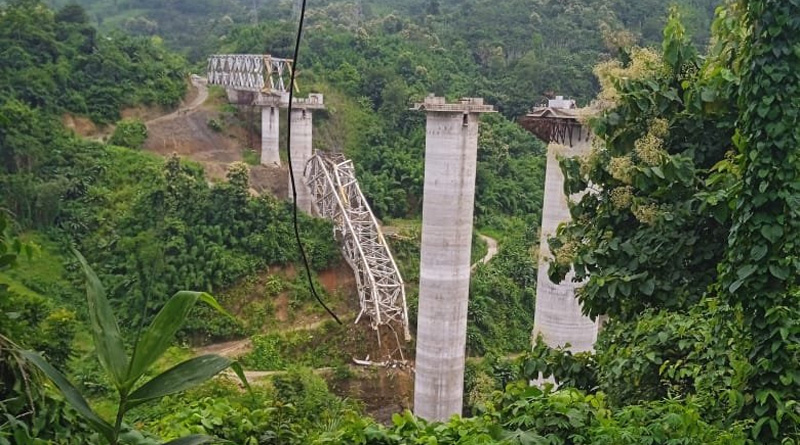 Wednesday 22 workers dead after under-construction railway bridge collapses in Mizoram | Sangbad Pratidin