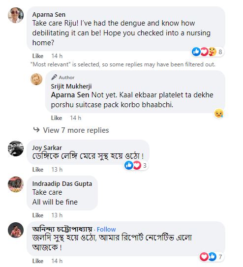 Srijit Dengue reacs
