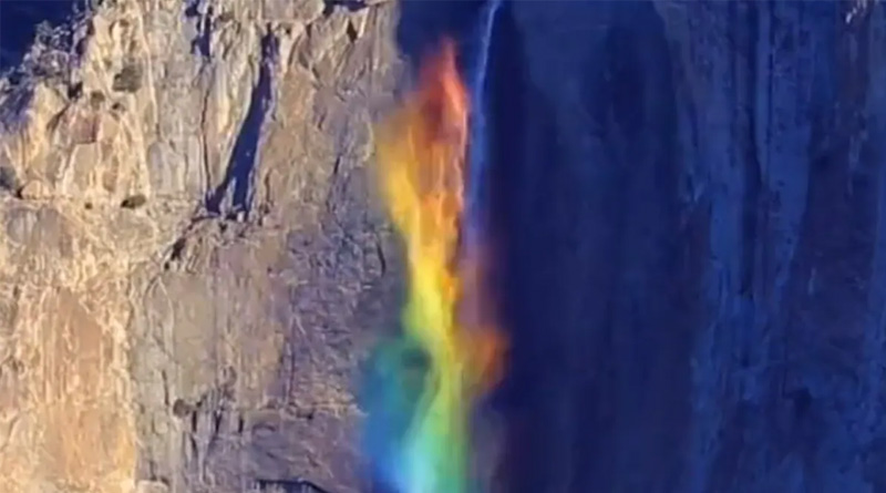 Rainbow Waterfall USA Goes Viral Again | Sangbad Pratidin
